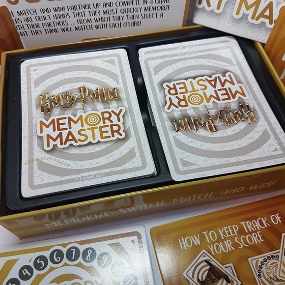 HARRY POTTER Memory Master Card Game Wizarding World Warner Brothers Collectible - Picture 12 of 14